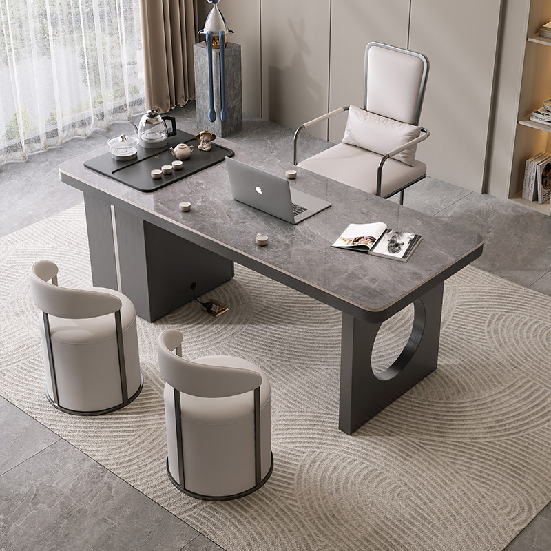 轻奢岩板茶桌现代简约阳台客厅家用茶台办公室泡茶一体功夫喝茶桌,淘宝优惠券,粉丝福利购,淘宝优惠卷