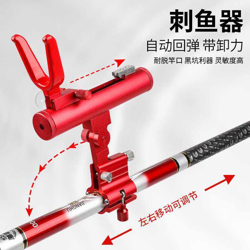 大物杆支架长杆专用3米4米碳素超硬巨物后挂锁杆器金属刺鱼器旋转,淘宝优惠券,粉丝福利购,淘宝优惠卷