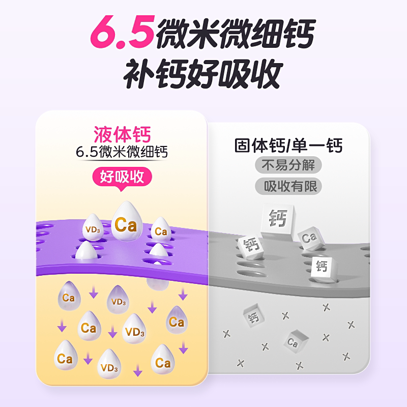 伊可新儿童钙维生素D软胶囊宝宝补钙片青少年vd成人孕妇碳酸钙d3