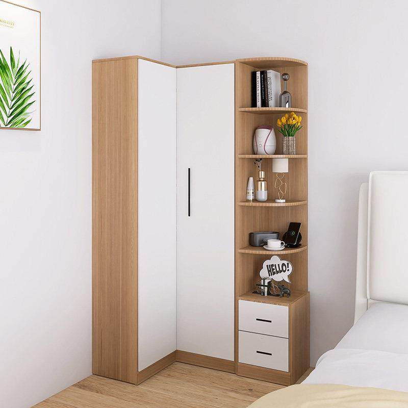 L型转角衣柜带床头柜一体家用拐角卧室衣柜现代墙角柜床边小衣柜,淘宝优惠券,粉丝福利购,淘宝优惠卷