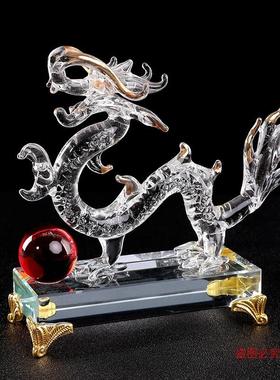 水晶十二生肖鼠牛虎兔龙蛇马羊猴鸡狗猪家居工艺品摆件生日礼物