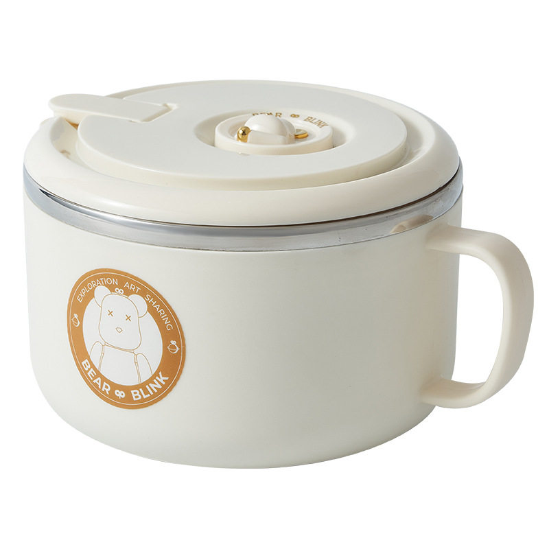 泡面碗大容量学生宿舍不锈钢保温食堂打饭盒泡面神器开学礼品物 - 图3