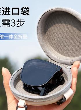 QZQA折叠太阳眼镜女款2025新款偏光太阳镜高清男开车专用抗UV眼镜