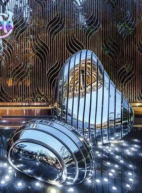 外创意抽象水景锈庭院装饰专户不业金属18镜面景观雕塑摆件钢雕塑