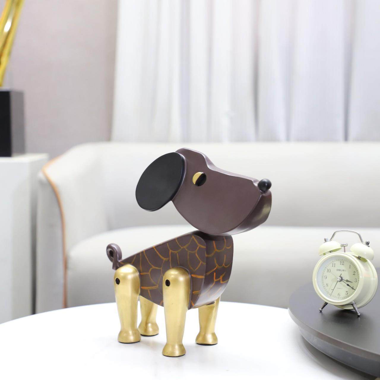 现代简约树脂卡通公仔木偶狗动物雕塑摆件玄关儿童房软装家居饰品,淘宝优惠券,粉丝福利购,淘宝优惠卷