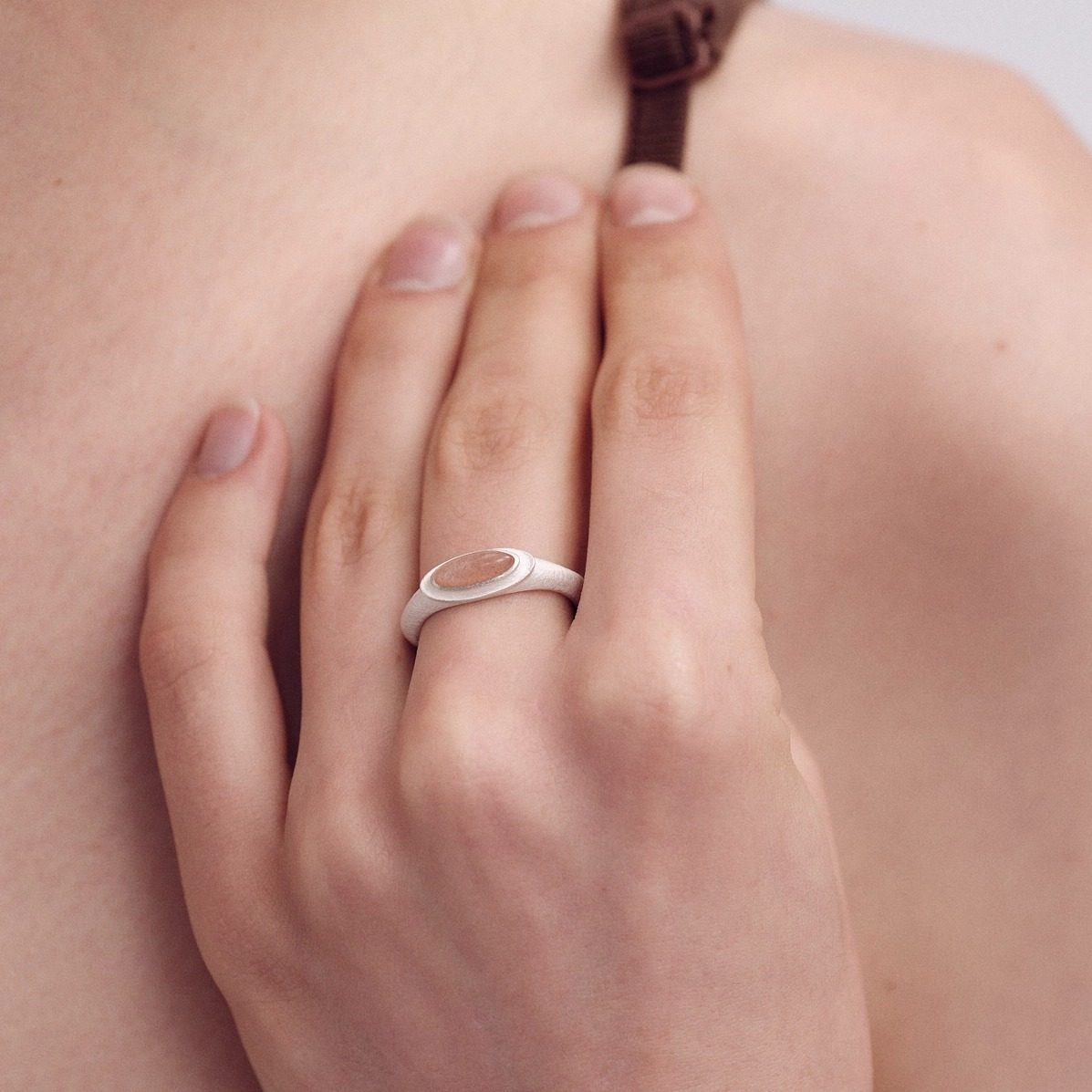 OLIO E ACETO油醋汁 七夕系列·纯银橙月光卫星戒指,淘宝优惠券,粉丝福利购,淘宝优惠卷