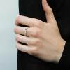 OLIOEACETO sterling silver lake heart ring