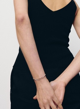 OLIOEACETO纯银茶晶双层手链