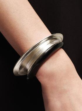 OLIOEACLO油醋汁纯银牛角手镯