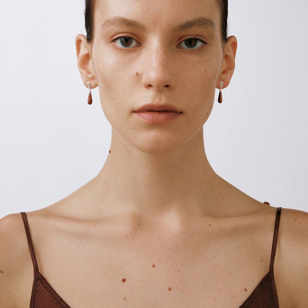 OLIO E ACETO油醋汁·纯银晨露耳环 红蛇皮玉青金石 新年礼物,淘宝优惠券,粉丝福利购,淘宝优惠卷