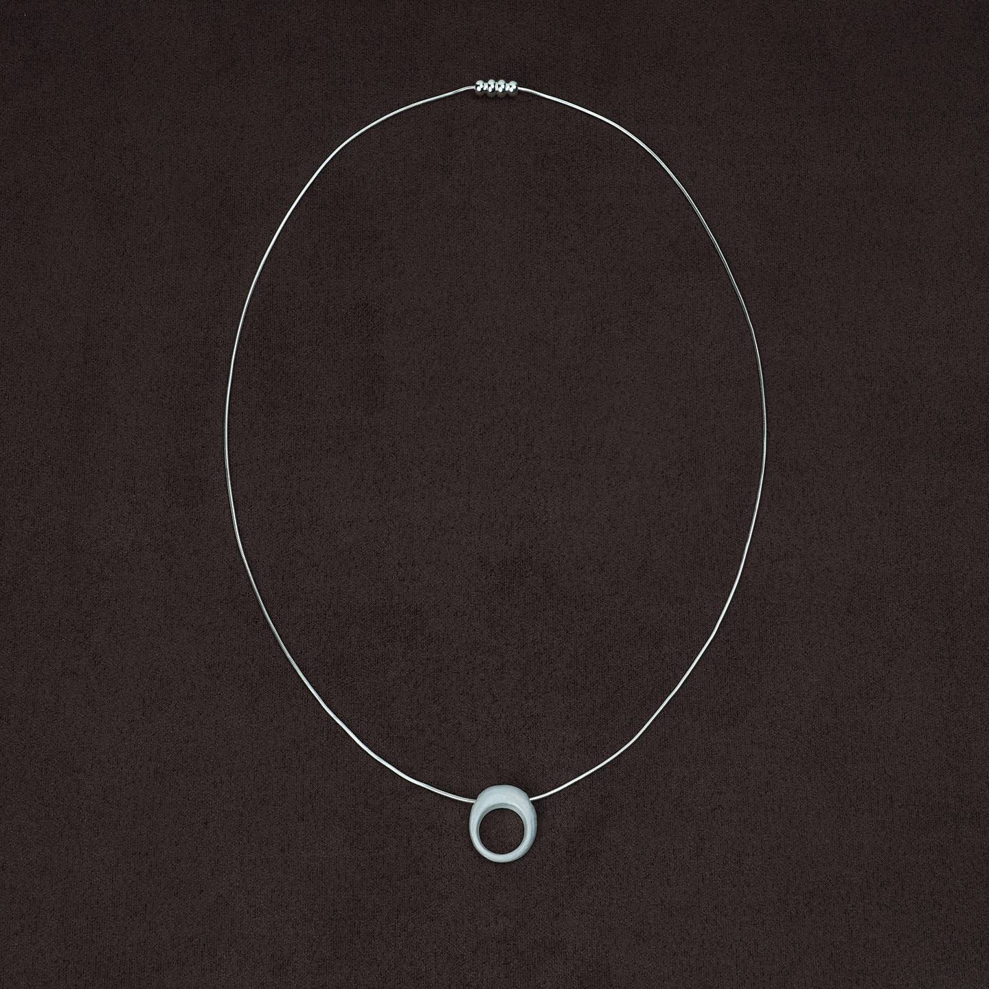 OLIOEACETO sterling silver aquamarine necklace