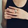 OLIOEACETO sterling silver stone ring