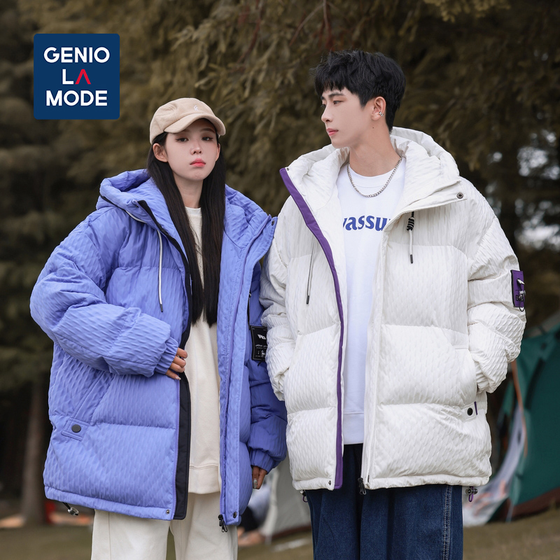 森马集团Genio Lamode防寒连帽外套男拼接羊羔绒保暖青年羽绒服_淘宝内购会_男装-第3张图片-提都小院