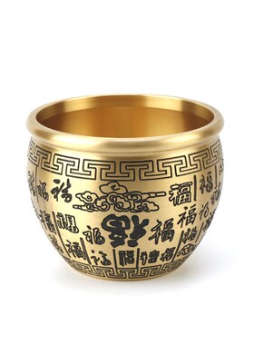 好货铜缸百福铜缸祥云百福缸福禄寿喜缸元宝缸龙纹铜缸