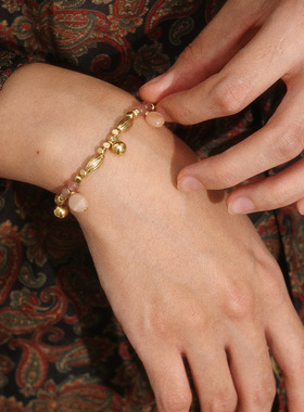 护身符系列四叶草粉色手绳套组