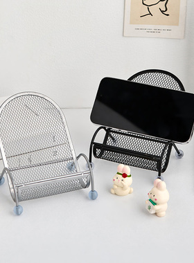 现代简约格调躺椅手机架摆件办公室桌面装饰品创意实用礼物朋友