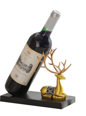 欧式鹿红酒架客厅电视柜酒柜轻奢装饰品创意家居摆设摆件乔迁礼物