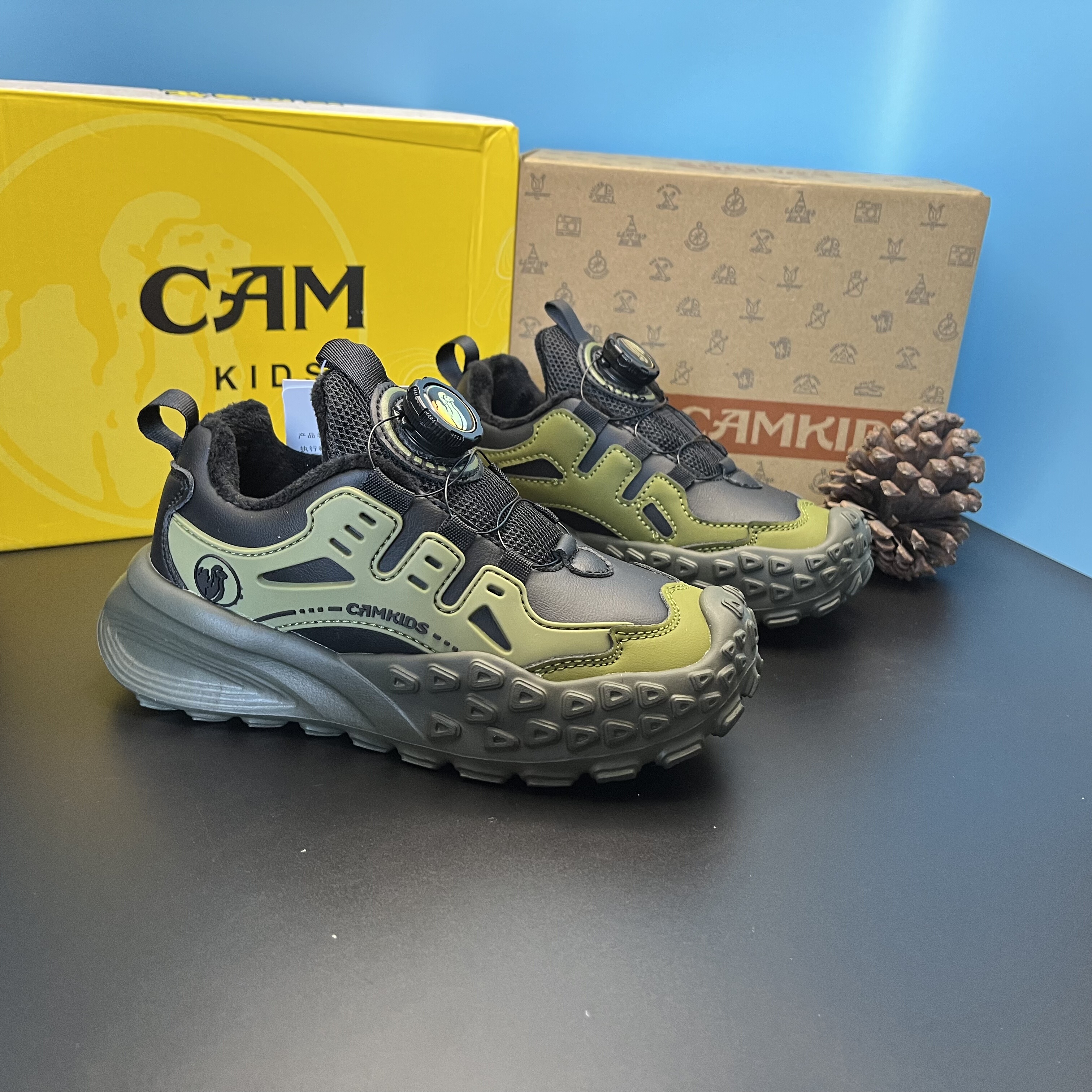 撤柜CAM男童运动鞋秋冬2025新款网皮面防水二棉防滑软底儿童跑步,淘宝优惠券,粉丝福利购,淘宝优惠卷