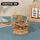 Ruotai Ruoke mechanical music box wooden music box diy hand-assembled beloved carousel heart-warming gift