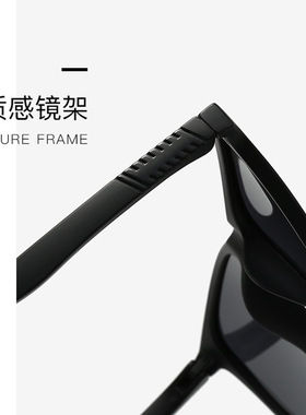 新款偏光太阳眼镜男士方形开车驾驶防紫外线时尚运动墨镜