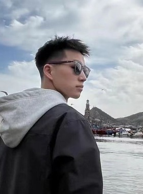 新款木纹脚丝日系方框男士眼镜遮阳开车墨镜复古高级感韩系太阳镜