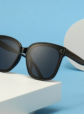 工厂经典系列太阳镜米白黑框复古墨镜时尚网红太阳镜男