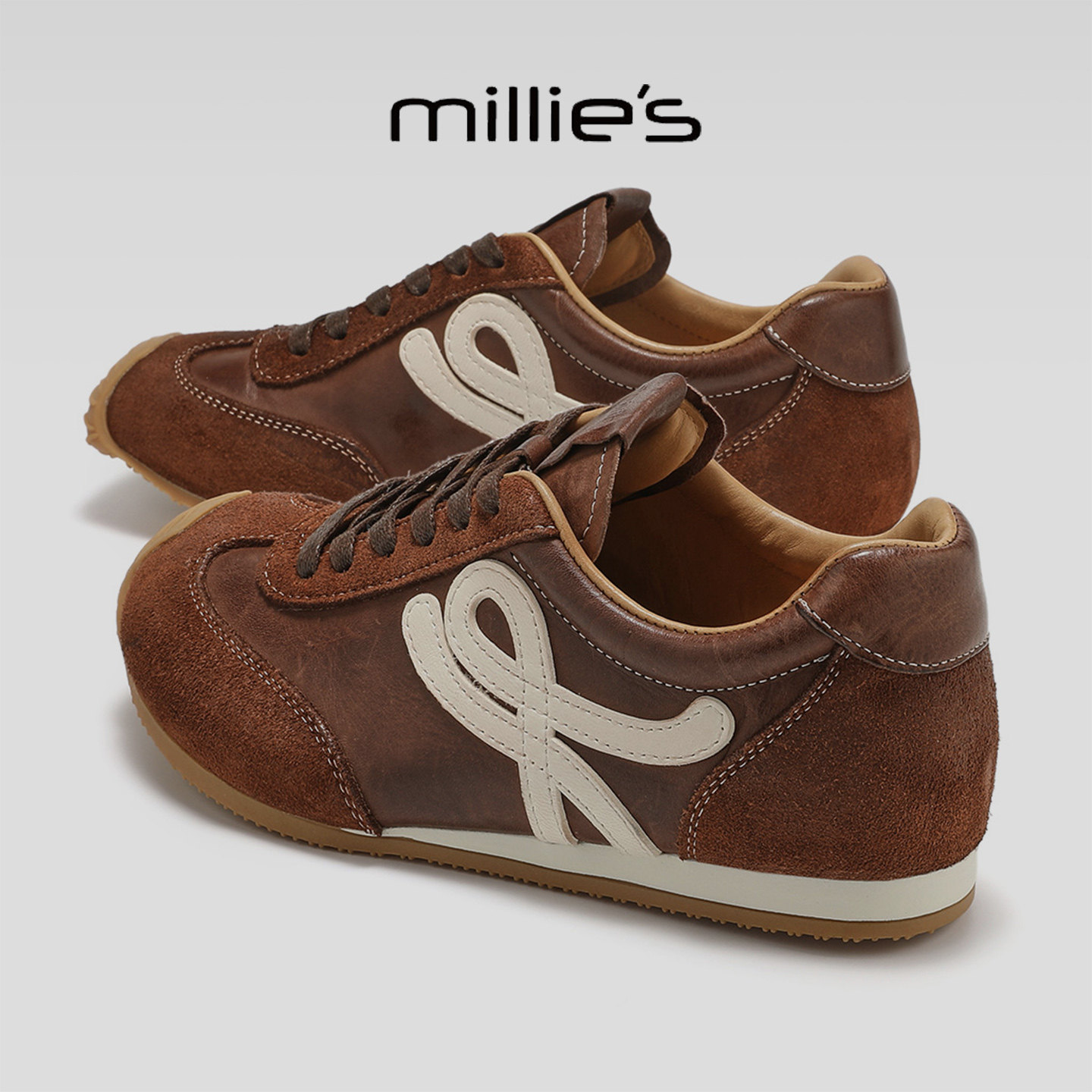 MILLIE'S/妙丽2025新款圆头平底日常通勤百搭休闲鞋女勃肯鞋,淘宝优惠券,粉丝福利购,淘宝优惠卷