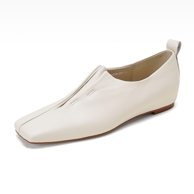 MILLIE'S/妙丽真皮一脚蹬乐福鞋女平底舒适通勤单鞋2026新款皮鞋,淘宝优惠券,粉丝福利购,淘宝优惠卷