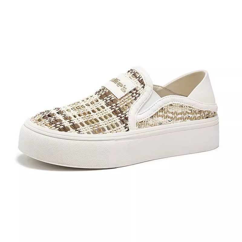 MILLIE'S/妙丽圆头平底一脚蹬网纱透气时尚休闲百搭款渔夫鞋女鞋,淘宝优惠券,粉丝福利购,淘宝优惠卷