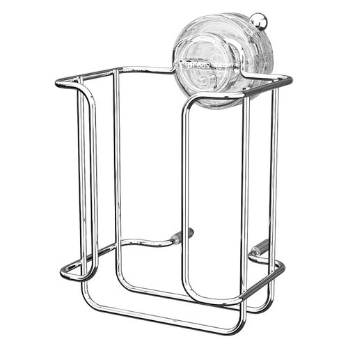 免打孔吸盘不锈钢纸巾架卫生间厕所壁挂式置物架抽纸洗脸巾收纳盒 - 图3