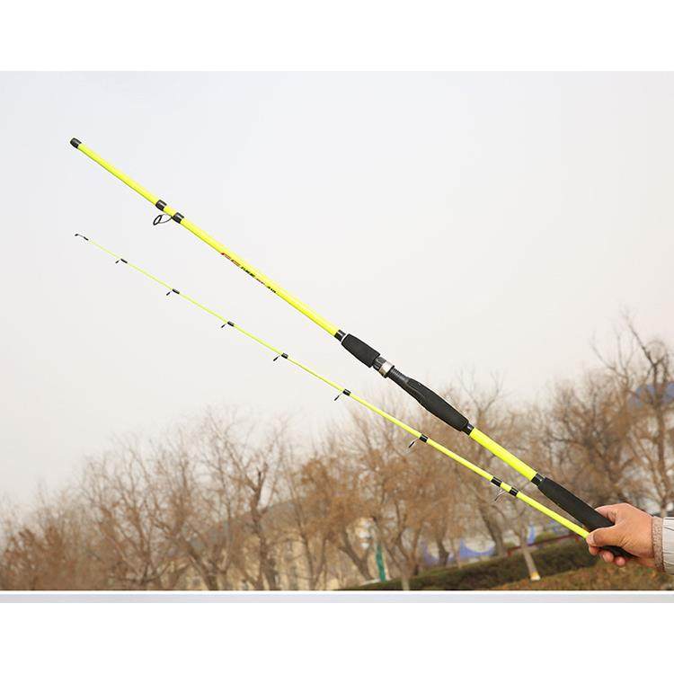 直销新款1.8/2.1/2.4米船钓竿/碳素实心船钓竿/直柄近海杆铁板竿