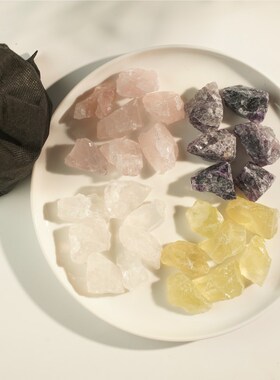 水晶原石扩香疗愈DIY无火香薰家用持久原碎矿石散香摆件装饰300g