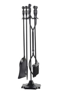 直销新款家用美式乡村铁艺火炉壁炉工具户外烤火炉工具收纳架