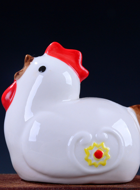 十二生肖鼠牛虎兔龙蛇马羊猴鸡狗猪12哥窑陶瓷器小号彩色精美摆件