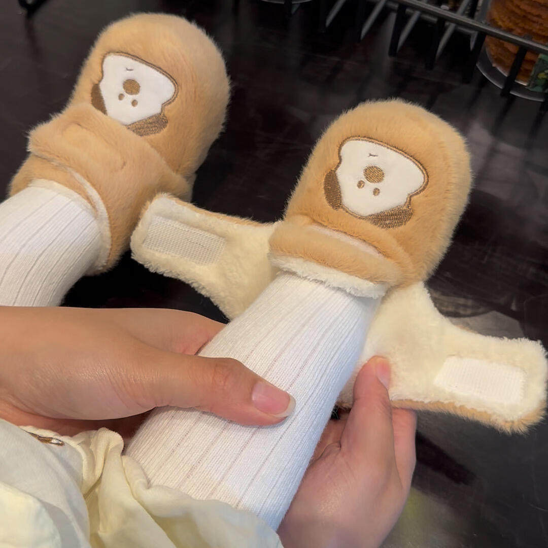 粉色小猫婴儿棉拖鞋保暖加厚地板鞋步前鞋6到12个月冬季加绒软底,淘宝优惠券,粉丝福利购,淘宝优惠卷