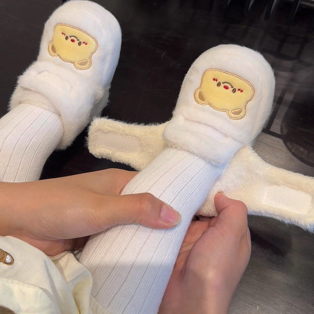 粉色小猫婴儿棉拖鞋保暖加厚地板鞋步前鞋6到12个月冬季加绒软底,淘宝优惠券,粉丝福利购,淘宝优惠卷