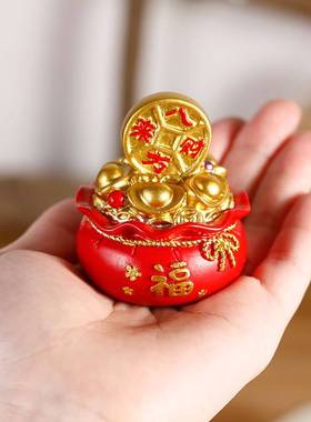 轻奢财运小摆件家居客厅装饰品2022新款招财高端现代简约创意摆设