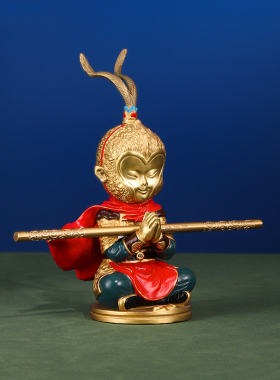 全铜桌面摆件生肖猴子孙悟空斗战圣佛齐天大圣书房家居饰品送礼物