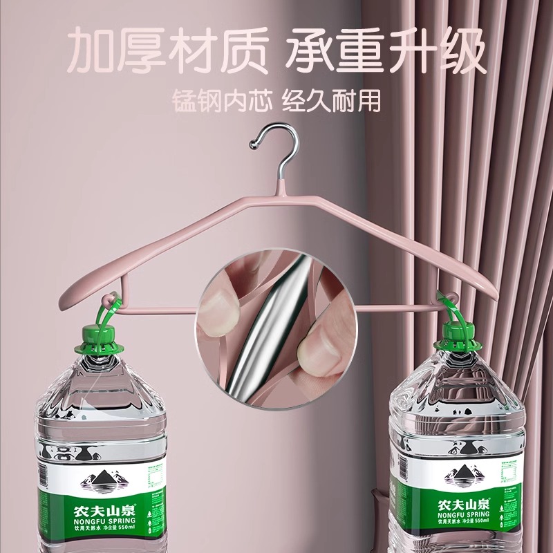 大衣衣架无痕防肩角家用挂衣晾晒防滑衣柜衣服撑子挂架宽肩不起包