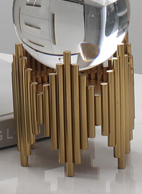 轻奢水晶球装饰摆件客厅酒柜办公室书柜高档样板房间创意装饰摆设