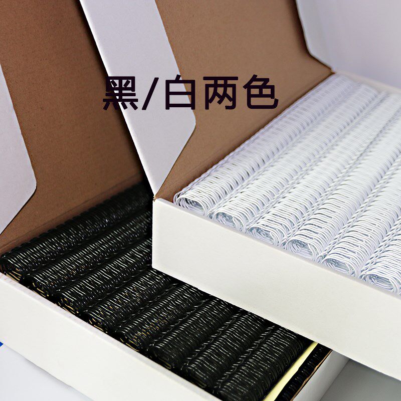 金属活页圈环扣34孔A4长边铁环装订B5装订铁圈台历挂历圈长短可剪 - 图1