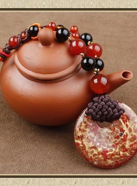 毛衣链长款项链挂件吊坠民族风复古配饰百搭女装饰琉璃衣服简约品