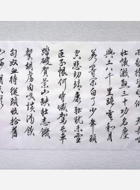 毛笔字书法真迹念奴娇满江红挂画