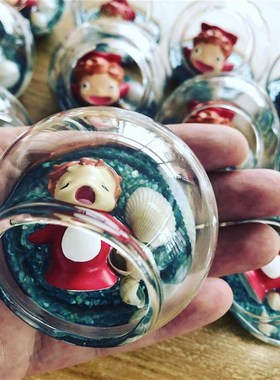 宫崎骏模型悬崖上缸的波妞宗介95069创车载家鱼摆居件意装饰