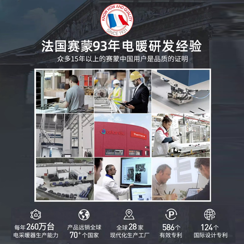 Thermor法国赛蒙原装进口电取暖器家用节能全屋速热大面积暖气片 - 图0