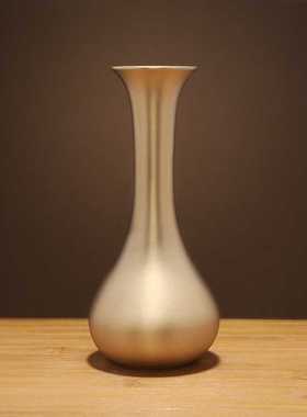 新款直销黄铜艺术花瓶  创意花瓶 客厅书房家居插花摆件 铜工艺饰