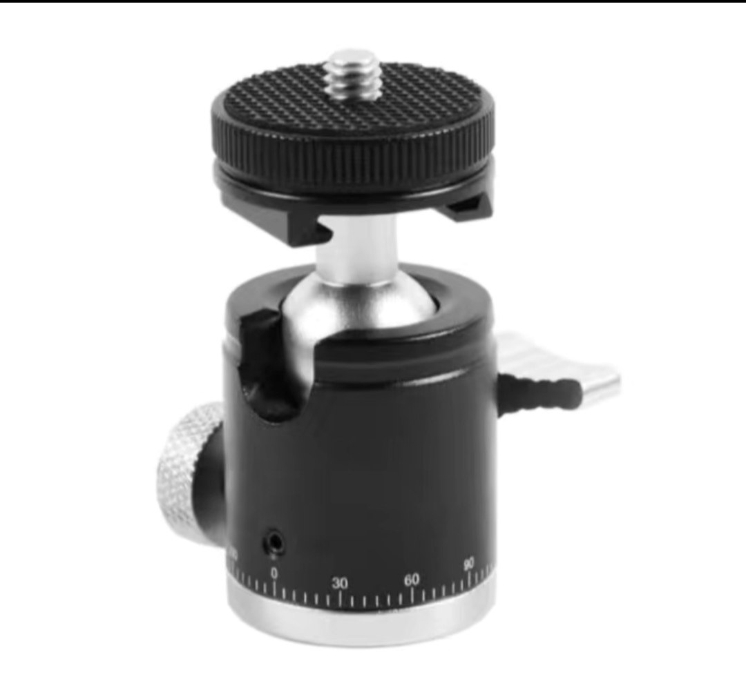 便携多功能360度相机微单手机补光灯冷靴座迷你球形全景XY-19云台 - 图3