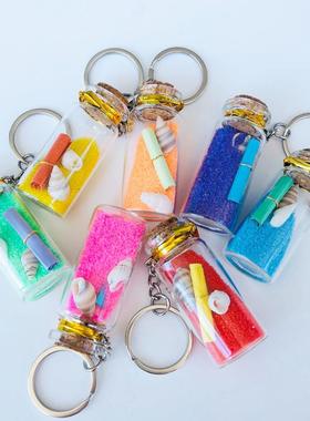 直销新款地摊旅游区创意瓶子漂流瓶挂件许愿瓶工艺品海螺贝壳海洋