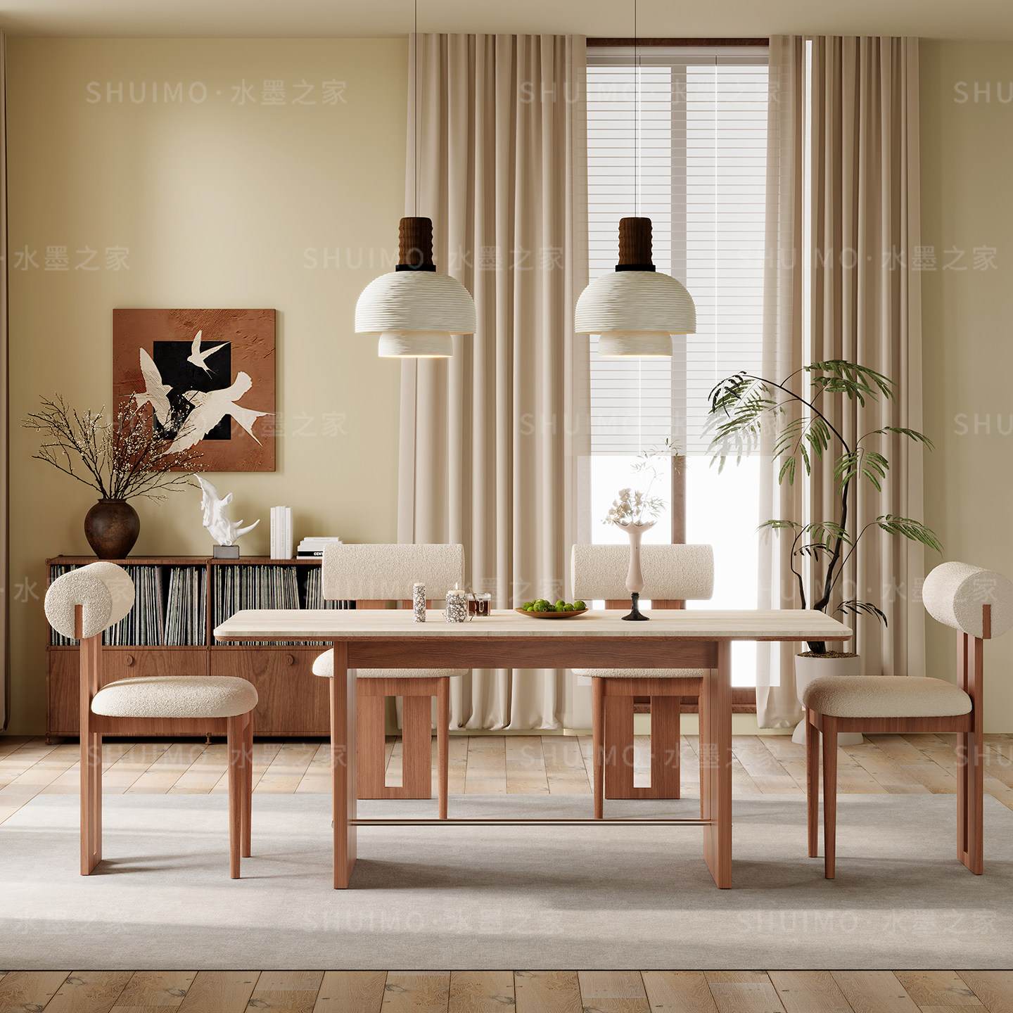 德利丰岩板洞石法式餐桌家用小户型轻奢奶油椭圆长方形餐桌子客厅,淘宝优惠券,粉丝福利购,淘宝优惠卷