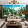 Good Luck and Flowers Bloom and Wealth Landscape Painting